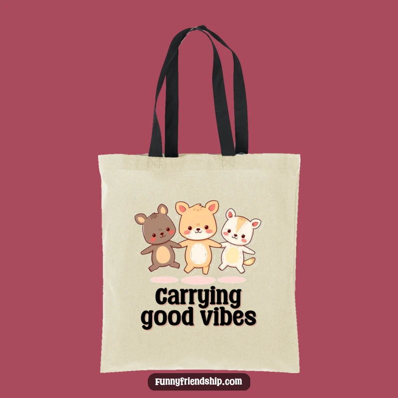 Funny Animal Friends Tote Bag: Carry Friendship & Fun Gift