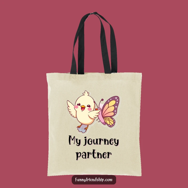 Funny Bird Butterfly Flight Tote Bag - Durable Flying Duo Bag