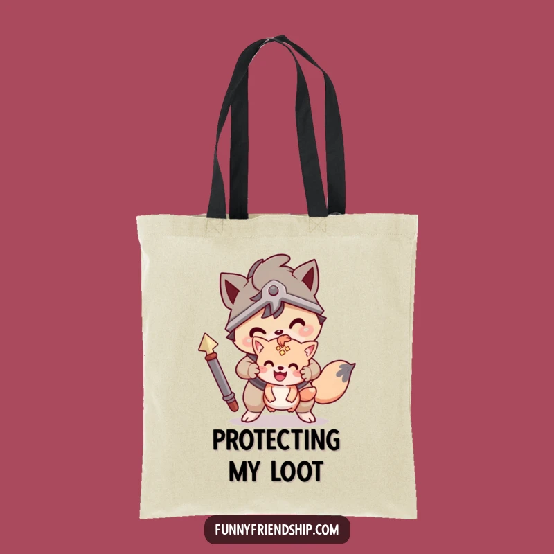 Funny Protector Pals Tote Bag: Friendship Carry-All Funny Gift